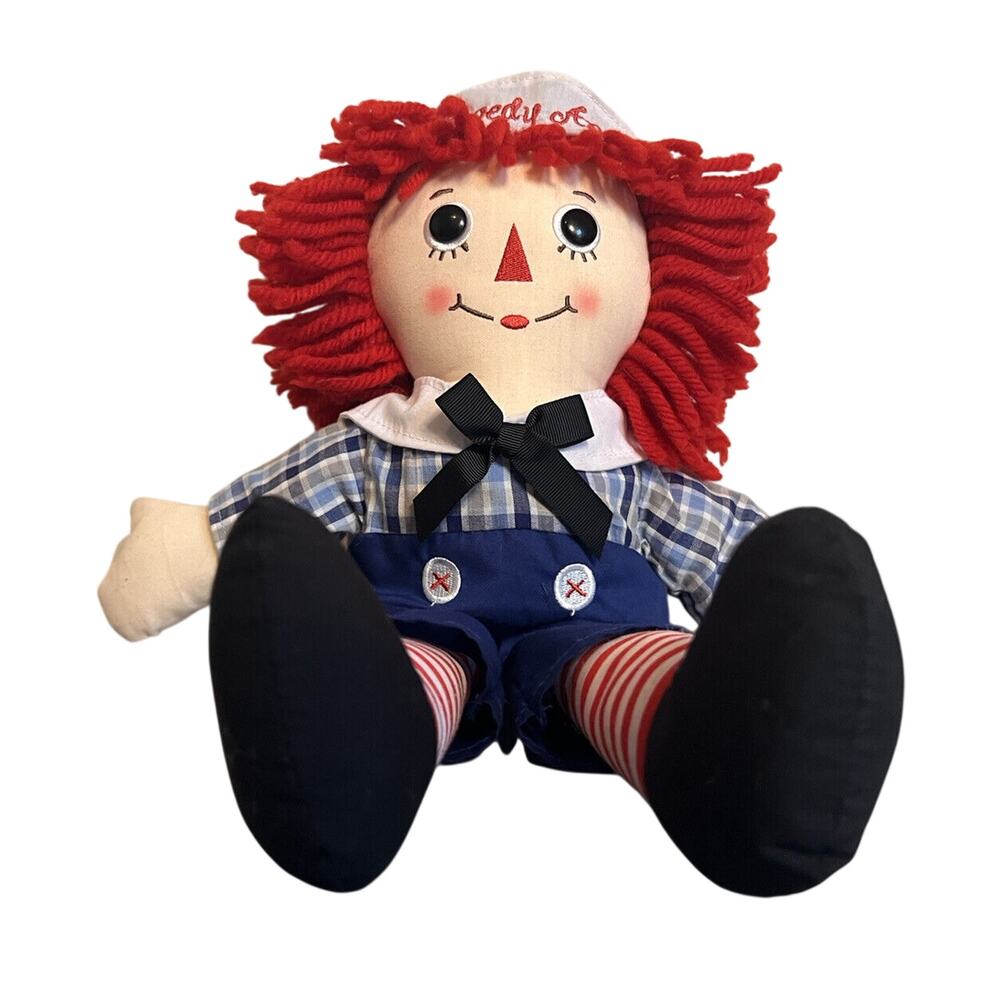 Raggedy Andy Aurora World Handmade 16" Cloth Rag Doll Hasbro Johnny Gruelle NWOT